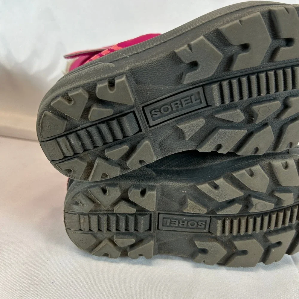 Sorel Childrens Snow Commander Boot Tropic Pink Deep Blush Size 12 NC5190-652